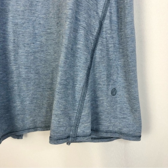 Lululemon All Tied Up Heathered Blue Denim Athletic Tank Top 6 - Picture 6 of 6